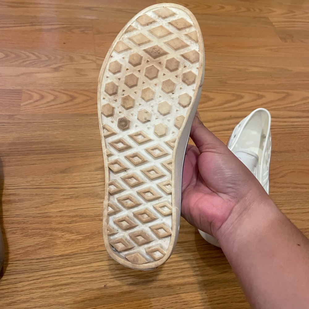 Vans White Slip-On Rubber Shoes - Picture 6 of 8